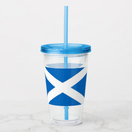 Patriottische Tumbler met vlag van Schotland Acryl Drinkbeker