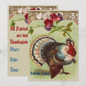 Patriottische Turkije Party Uitnodiging (Voorkant / Achterkant)