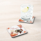 Patriottische Turkije Thanksgiving Bier Onderzetter (Rechterzijde)