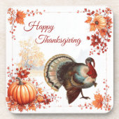 Patriottische Turkije Thanksgiving Bier Onderzetter (Voorkant)