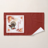 Patriottische Turkije Thanksgiving Handdoek (Handdoek)