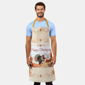 Patriottische Turkije Thanksgiving Schort (Gedragen)