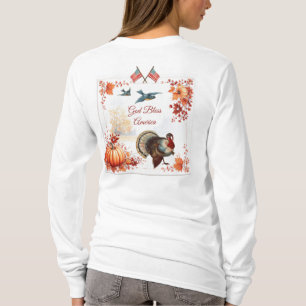 Patriottische Turkije Thanksgiving T-shirt