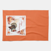 Patriottische Turkije Thanksgiving Theedoek (Horizontaal)