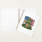Patriottische Turtle Salute Vector Design_1 Planner (Display)