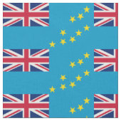 Patriottische Tuvalu-vlag Stof (Close Up)