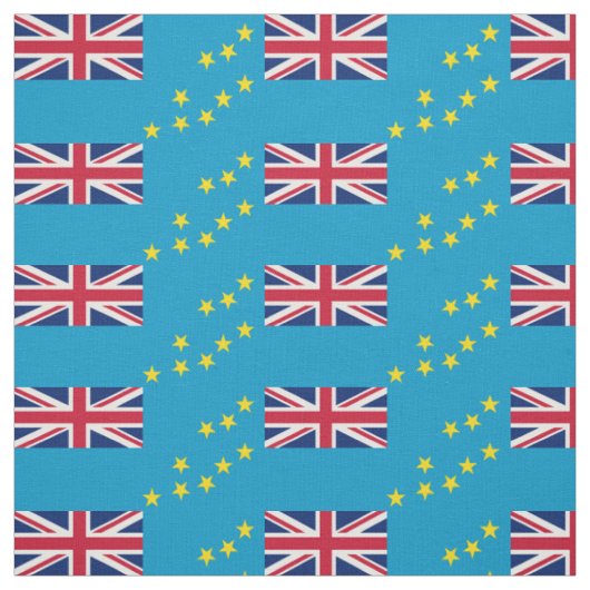Patriottische Tuvalu-vlag Stof (Swatch)