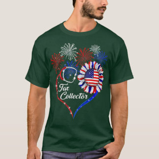 Patriottische tv-verzamelaar 4 juli Amerikaanse vl T-shirt
