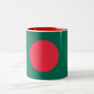 Patriottische tweedelig koffiekopje met vlag van B Tweekleurige Koffiemok