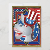 Patriottische Uitnodiging Democraat (Voorkant)