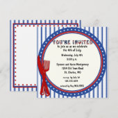 Patriottische uitnodiging van de partij (Voorkant / Achterkant)