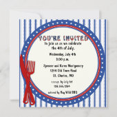 Patriottische uitnodiging van de partij (Voorkant)