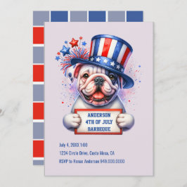 Patriottische uitnodiging voor een leuk feestje