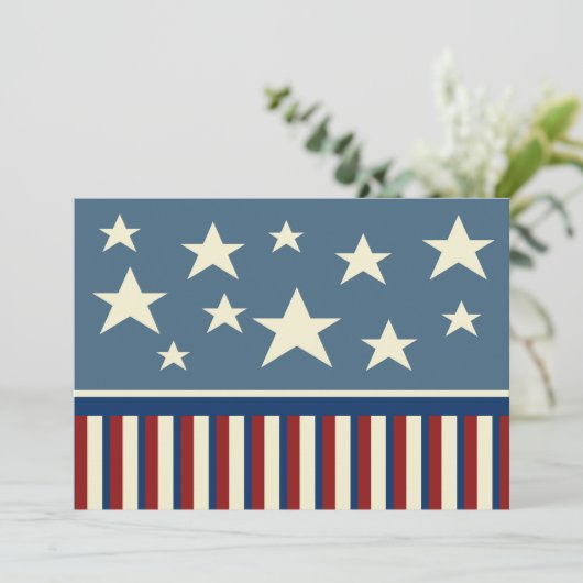 Patriottische Uitnodigingen (Staand voorkant)