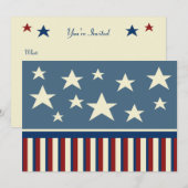 Patriottische Uitnodigingen (Voorkant / Achterkant)