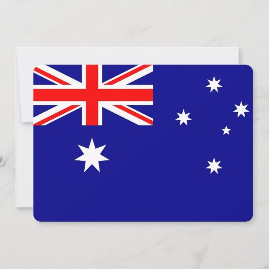 Patriottische uitnodigingen met Australia Flag (Voorkant)