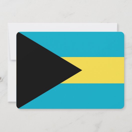 Patriottische uitnodigingen met Bahamas Vlag (Voorkant)
