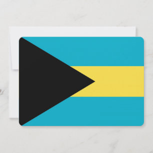 Patriottische uitnodigingen met Bahamas Vlag