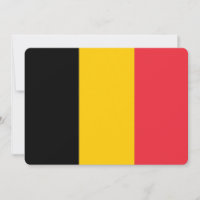 Patriottische uitnodigingen met België Vlag