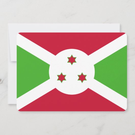 Patriottische uitnodigingen met Burundese vlag (Voorkant)
