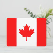Patriottische uitnodigingen met Canada Flag (Staand voorkant)