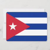 Patriottische uitnodigingen met Cuba vlag (Achterkant)