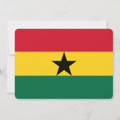 Patriottische uitnodigingen met de Ghanese vlag (Achterkant)