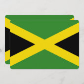 Patriottische uitnodigingen met de Jamaicaanse vla (Voorkant / Achterkant)