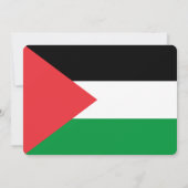 Patriottische uitnodigingen met de Palestijnse vla (Achterkant)