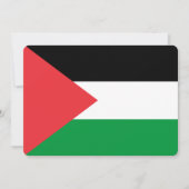 Patriottische uitnodigingen met de Palestijnse vla (Voorkant)