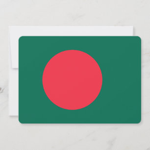Patriottische uitnodigingen met de vlag van Bangla