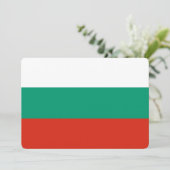Patriottische uitnodigingen met de vlag van Bulgar (Staand voorkant)