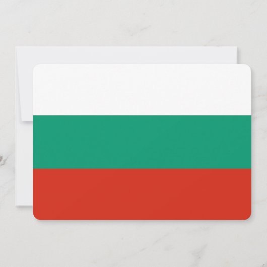 Patriottische uitnodigingen met de vlag van Bulgar (Voorkant)