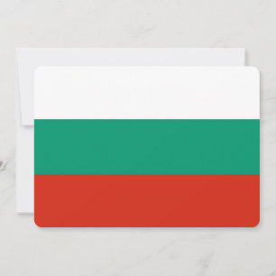 Patriottische uitnodigingen met de vlag van Bulgar