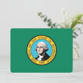 Patriottische uitnodigingen met de vlag van de sta (Staand voorkant)