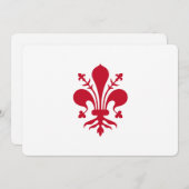 Patriottische uitnodigingen met de vlag van Floren (Voorkant / Achterkant)