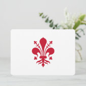 Patriottische uitnodigingen met de vlag van Floren (Staand voorkant)