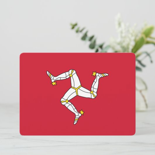 Patriottische uitnodigingen met de vlag van het ei (Staand voorkant)