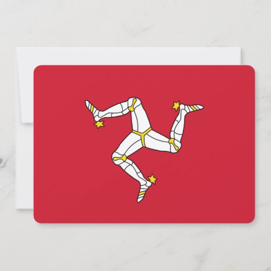 Patriottische uitnodigingen met de vlag van het ei (Achterkant)