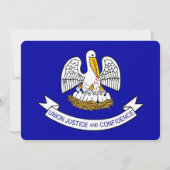 Patriottische uitnodigingen met de vlag van Louisi (Achterkant)