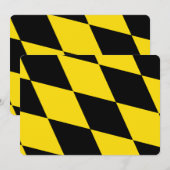 Patriottische uitnodigingen met de vlag van Münche (Voorkant / Achterkant)