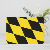 Patriottische uitnodigingen met de vlag van Münche (Staand voorkant)