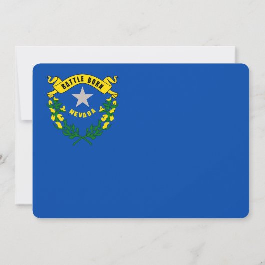 Patriottische uitnodigingen met de vlag van Nevada (Achterkant)