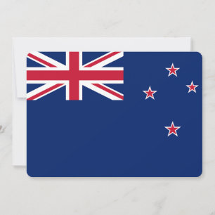 Patriottische uitnodigingen met de vlag van Nieuw-