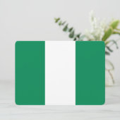 Patriottische uitnodigingen met de vlag van Nigeri (Staand voorkant)