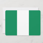 Patriottische uitnodigingen met de vlag van Nigeri (Achterkant)