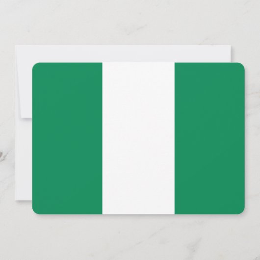 Patriottische uitnodigingen met de vlag van Nigeri (Voorkant)