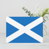 Patriottische uitnodigingen met de vlag van Schotl (Staand voorkant)
