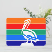 Patriottische uitnodigingen met de vlag van Sint-P (Staand voorkant)