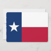 Patriottische uitnodigingen met de vlag van Texas (Achterkant)